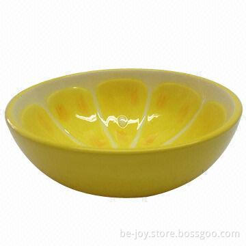 Ceramic Bowl with Color Glaze
